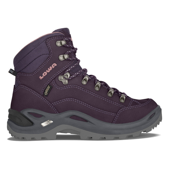 LOWA Boots Women's Renegade GTX Mid Prune/Rose