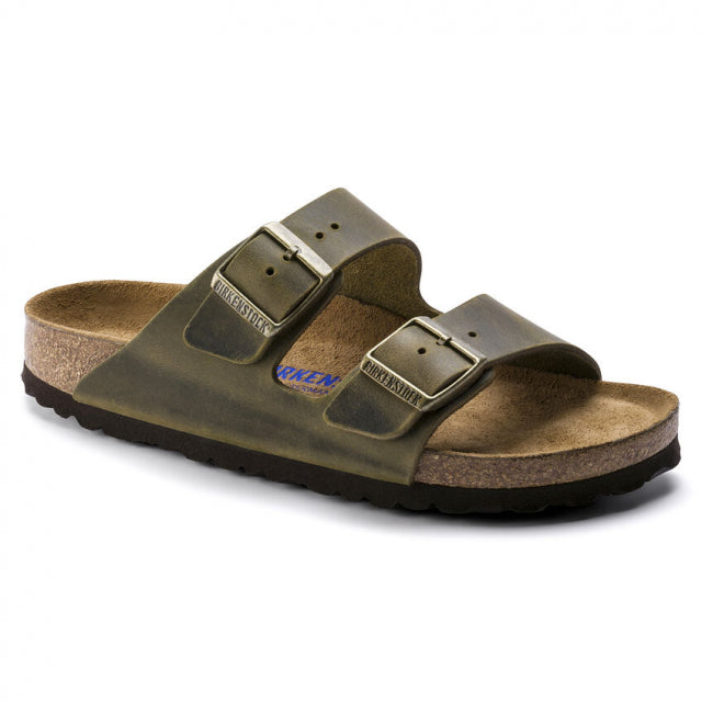 Birkenstock Arizona Soft Footbed Oiled Leather Jade