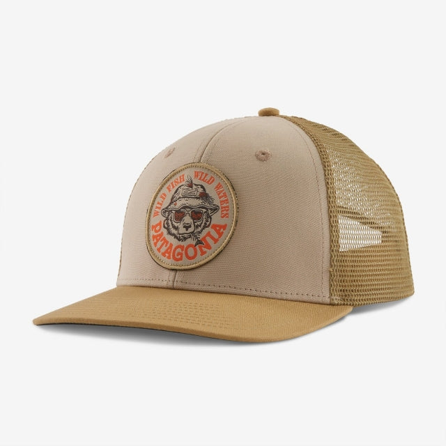 Patagonia Take a Stand Trucker Hat Wild Grizz: Oar Tan