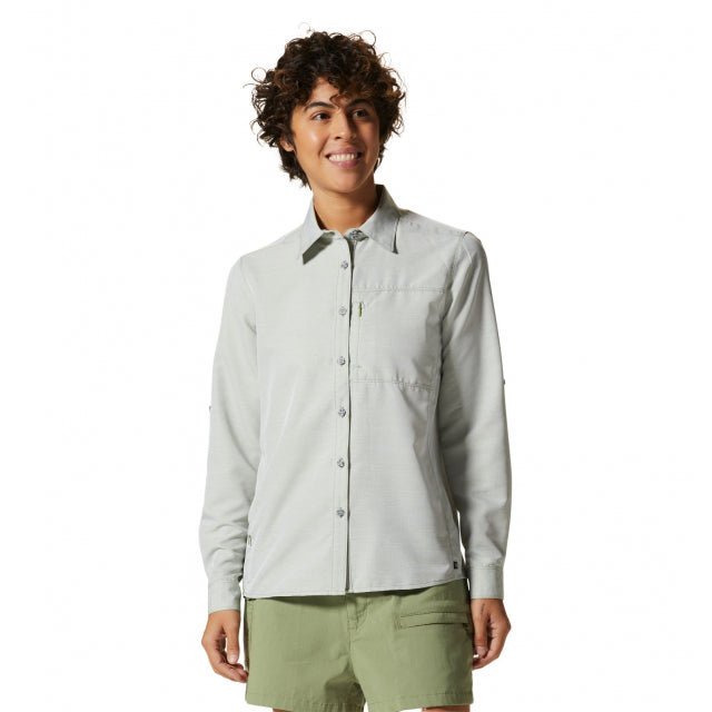 Mountain Hardwear Women's Canyon Long Sleeve Shirt Light Cactus