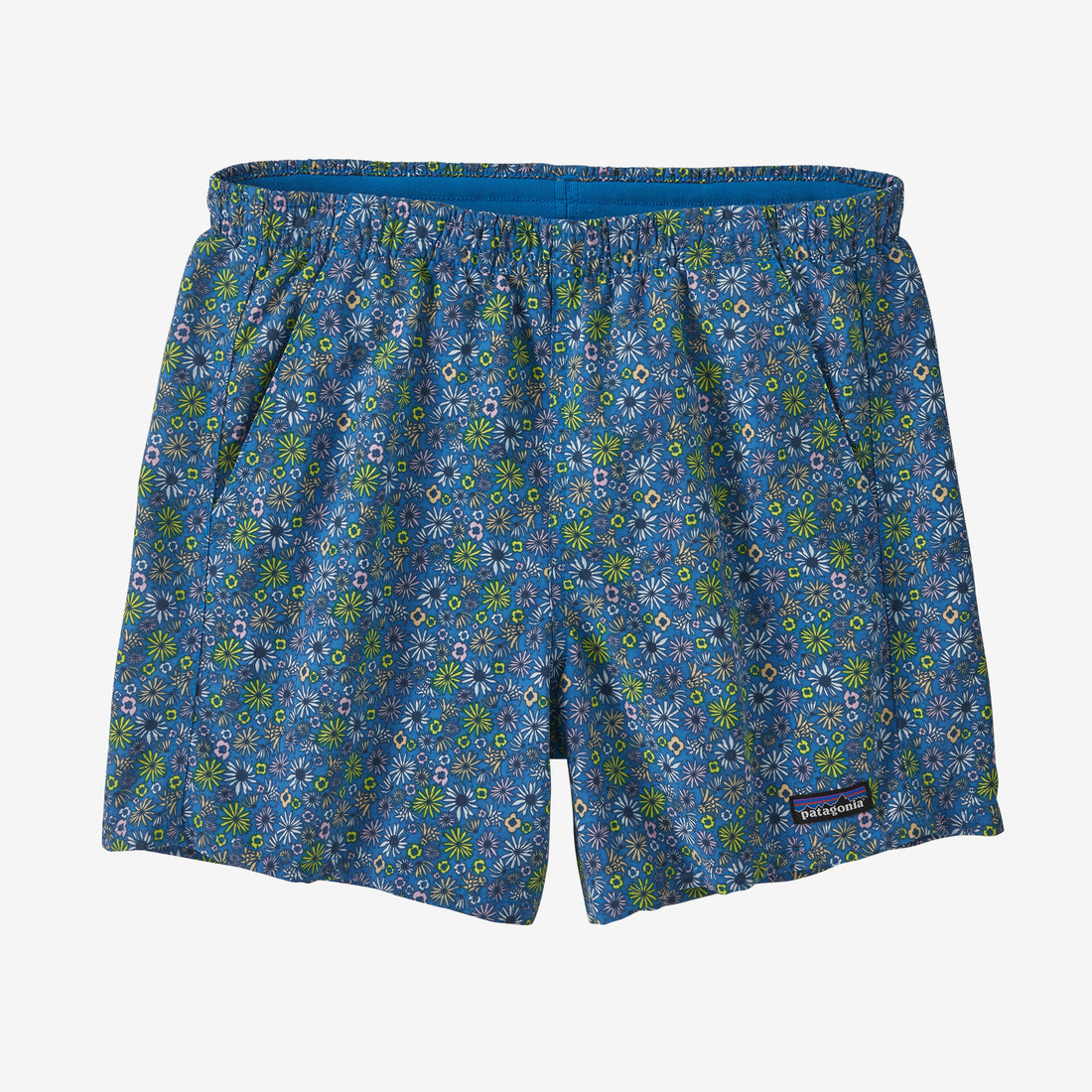 Patagonia Women's Baggies Shorts - 5 in. Floral Fun: Vessel Blue