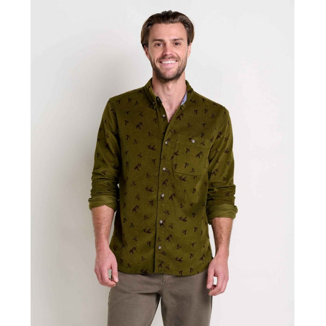 Toad & Co. Men's Scouter Cord LS Shirt Fir Bird