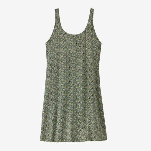 Patagonia Women's Maipo Dress Floral Fun: Conifer Green