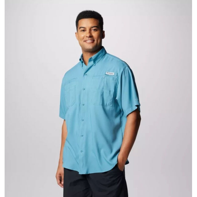 Columbia Men's Tamiami II SS Shirt Canyon Blue