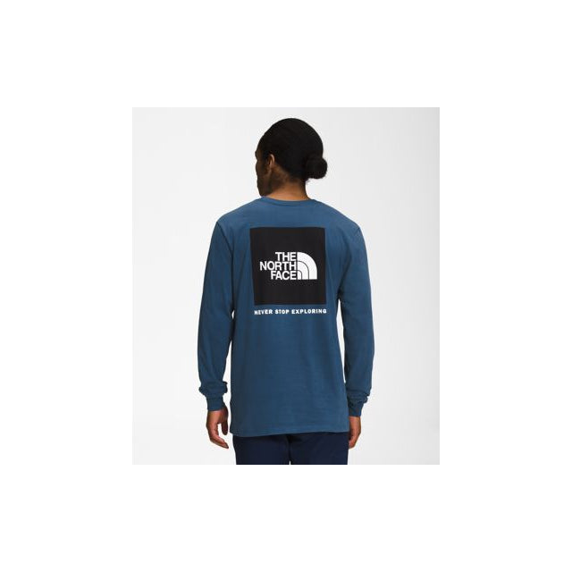 The North Face Men's S/S Box NSE Tee Shady Blue/TNF