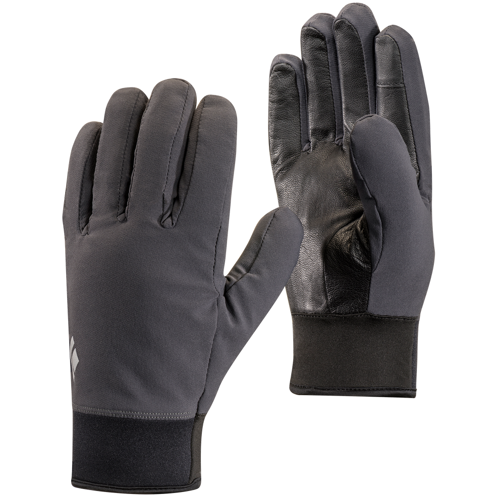 Black Diamond Midweight Softshell Gloves Smoke