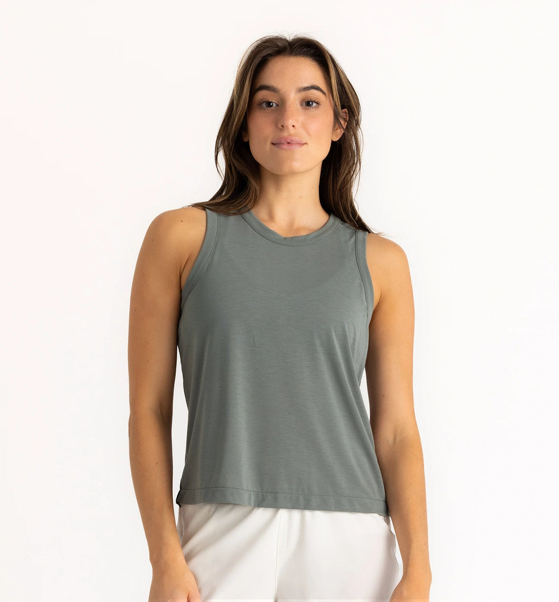 FreeFly Free Fly Women's Elevate Lightweight Tank Agave Green