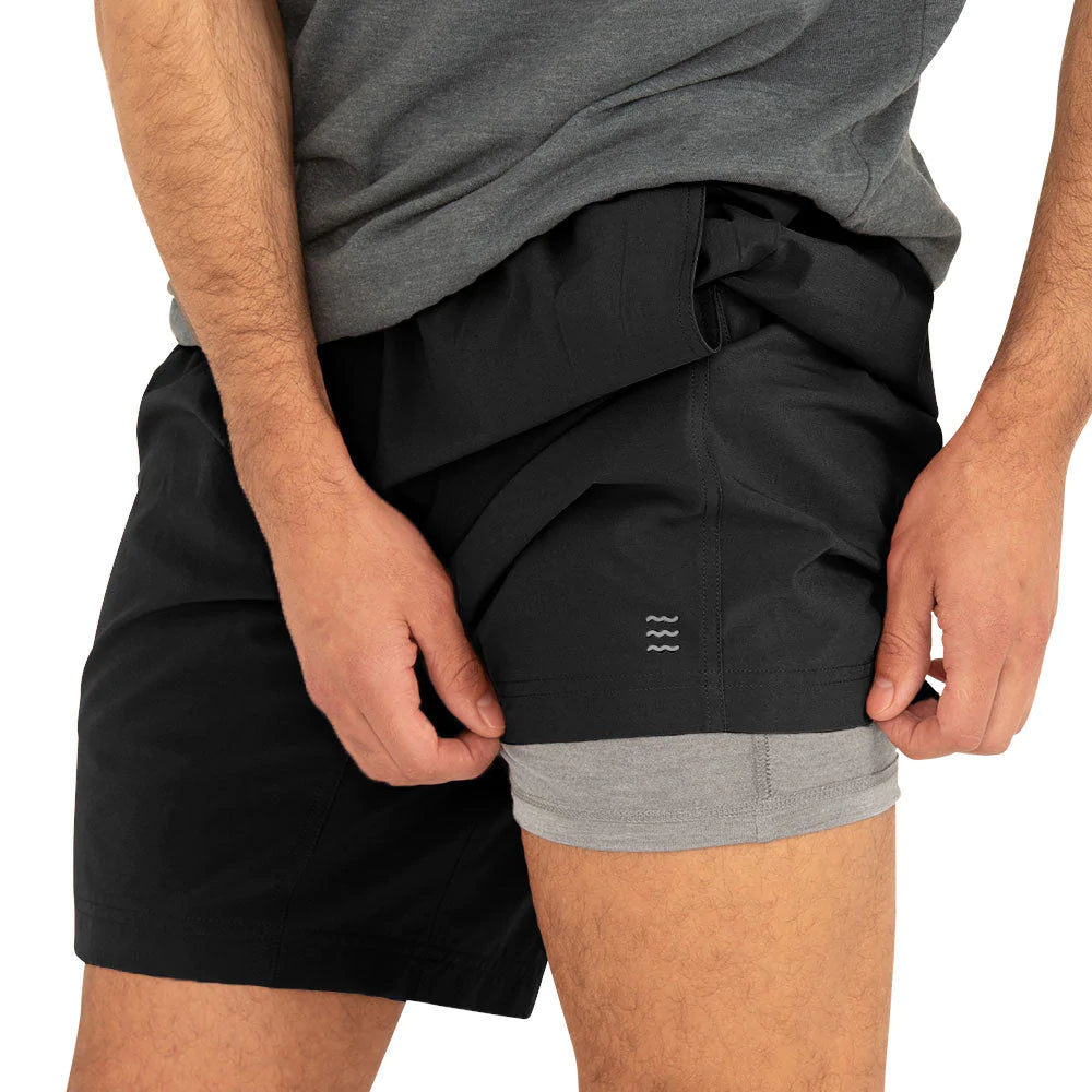 FreeFly Men's Lined Active Breeze Short 7''