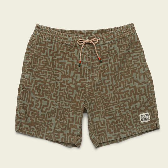 Howler Brothers Men’s Pressure Drop Cord Shorts Snake Maze: Agave