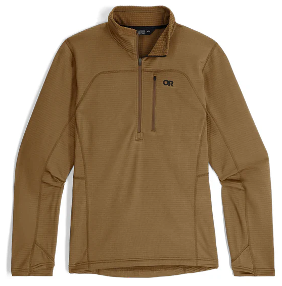 Outdoor Research Men's Vigor Grid Fleece Half Zip Coyote