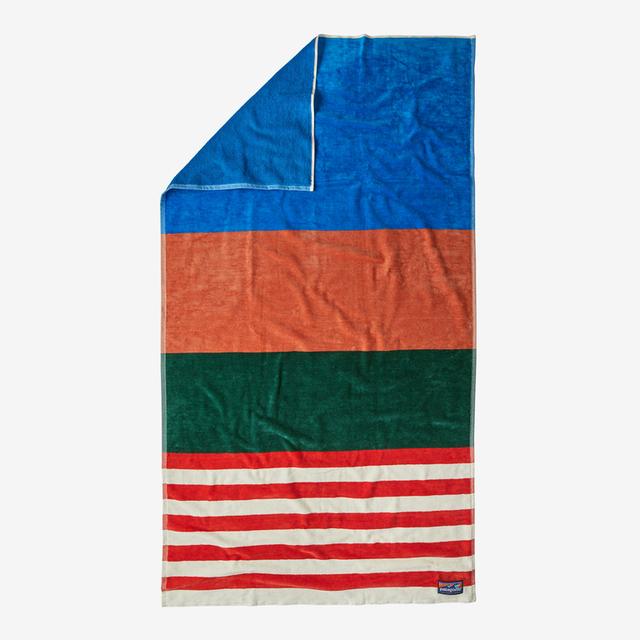 Patagonia Organic Cotton Towel Fitz Stripe: Conifer Green