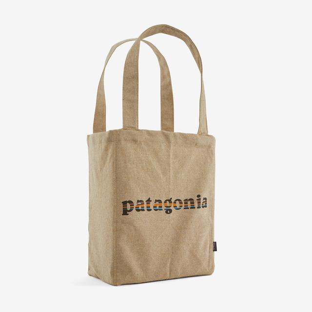 Patagonia Recycled Market Tote Only Earth: Classic Tan