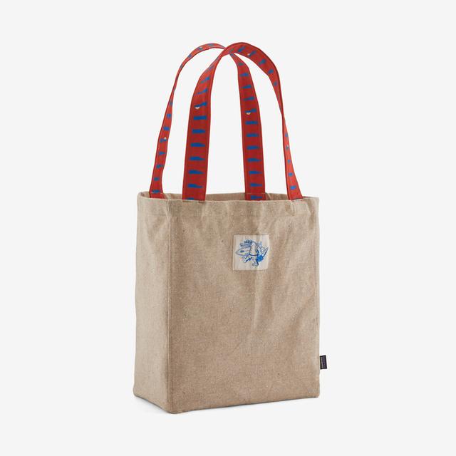 Patagonia Recycled Market Tote Water People Banner: Classic Tan