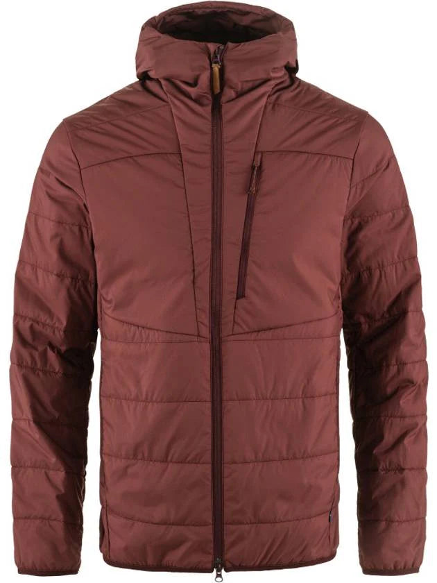 Fjallraven Men's Keb Padded Hoodie Maroon