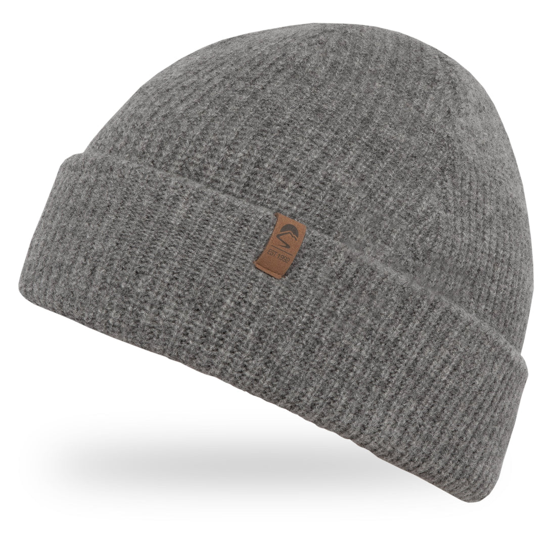 Sunday Afternoons Northerly Merino Beanie Heathered Mid Grey