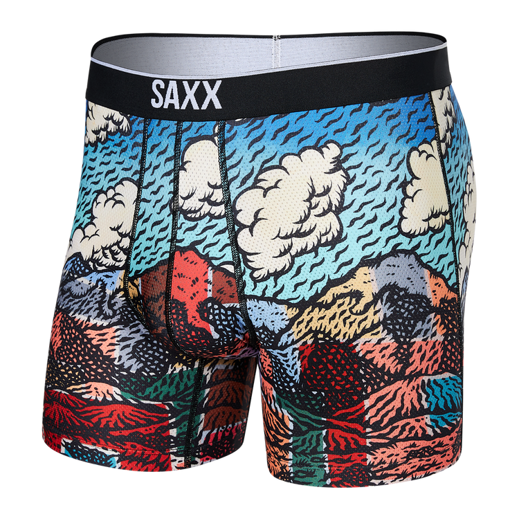 Saxx Men's Volt Breathable Mesh Boxer Brief Great Out Drawers