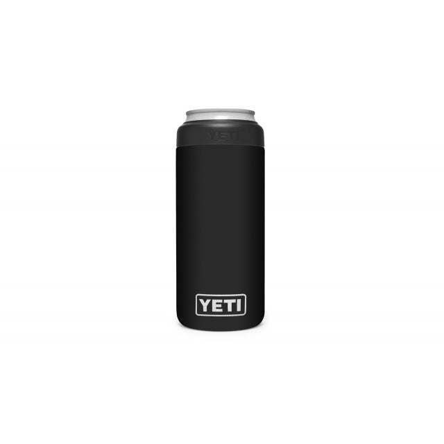 YETI Rambler 12 oz Colster Slim Can Insulator - Black Black