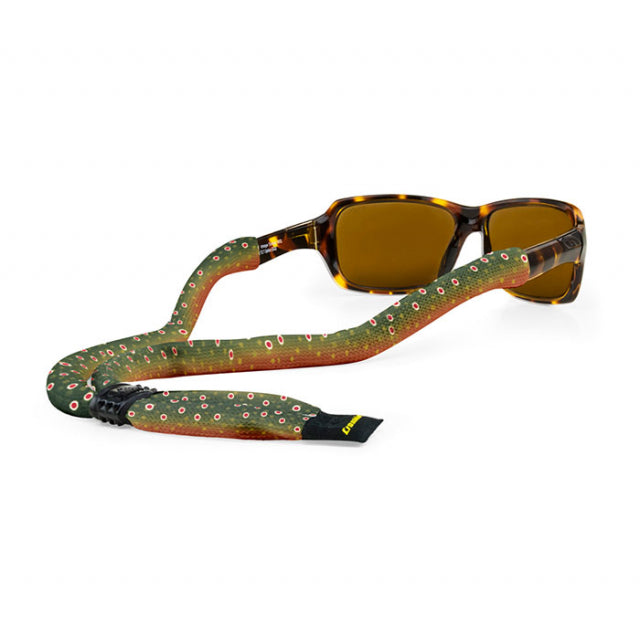 Croakies Suiter Xl Poly Brk Trout Blk Print