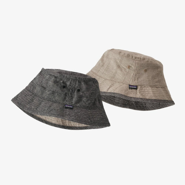 Patagonia Reversible Island Hemp Bucket Hat Goshawk: Ink Black