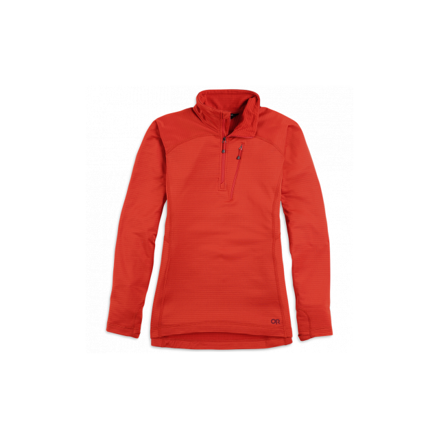 Outdoor Research Women's Vigor Quarter Zip Cranberry