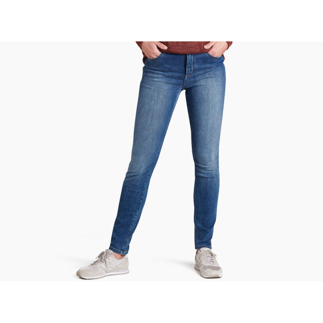 KUHL Women's 9" Kontour Flex Denim Skinny Vintage Blue