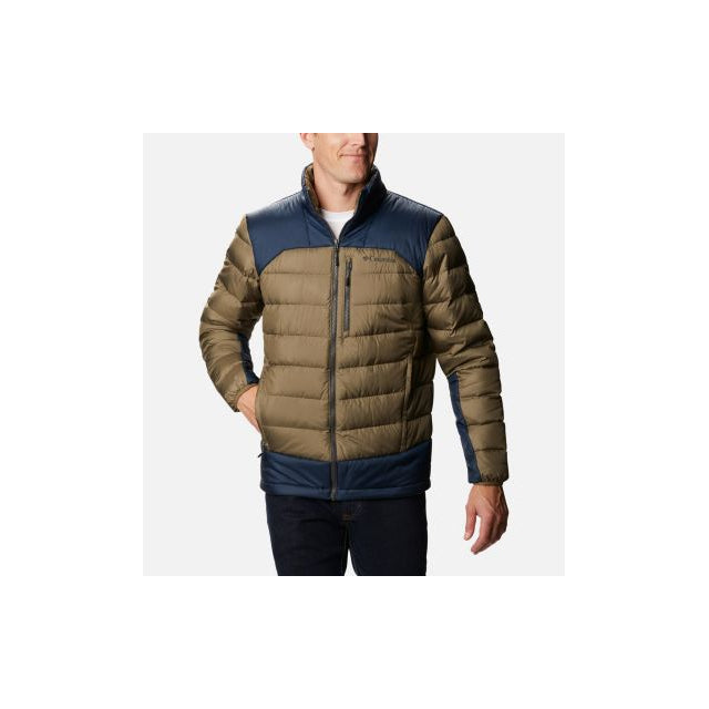 Columbia Men's Autumn Park Down Jacket Stone Green, Collegiate Navy